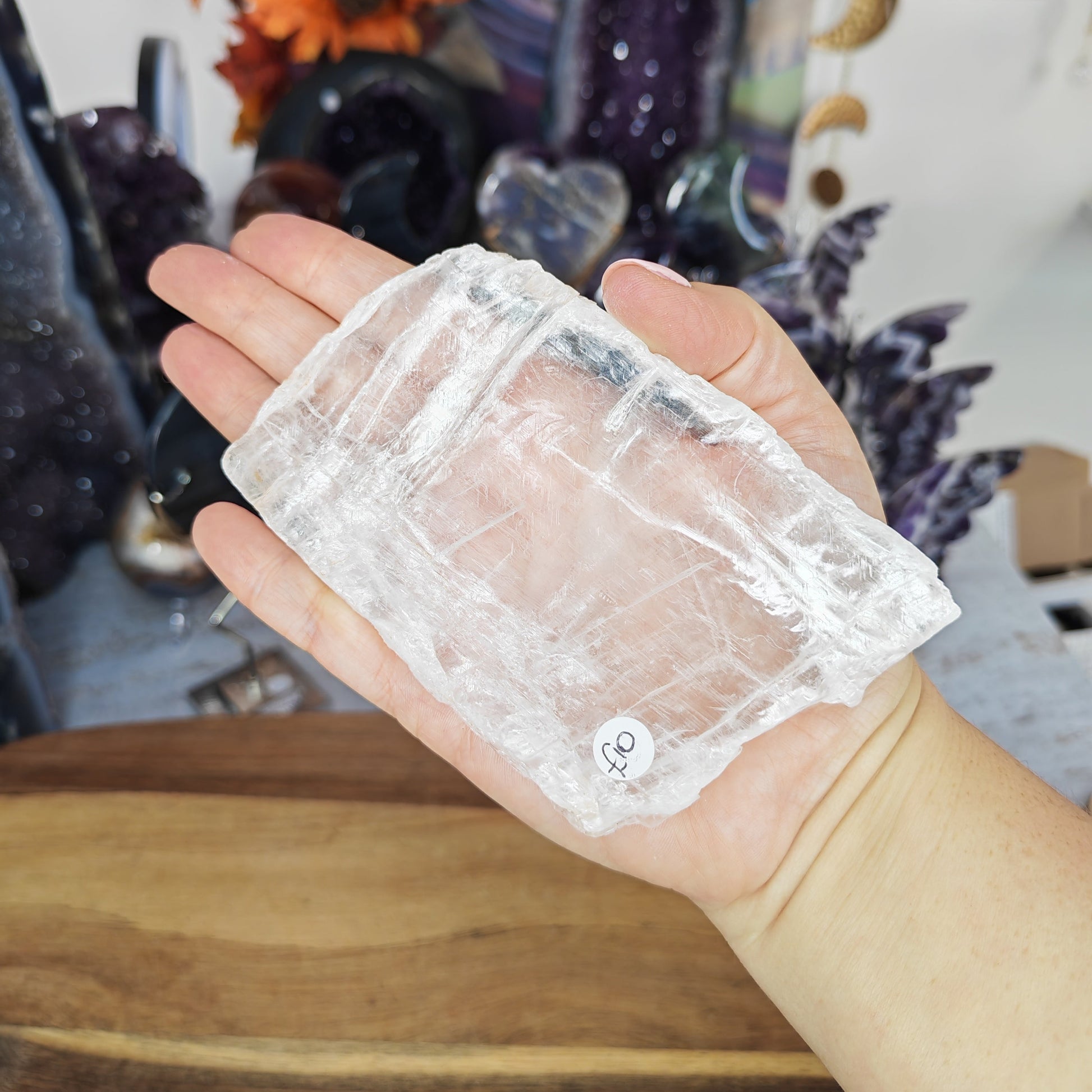 True Selenite Plate