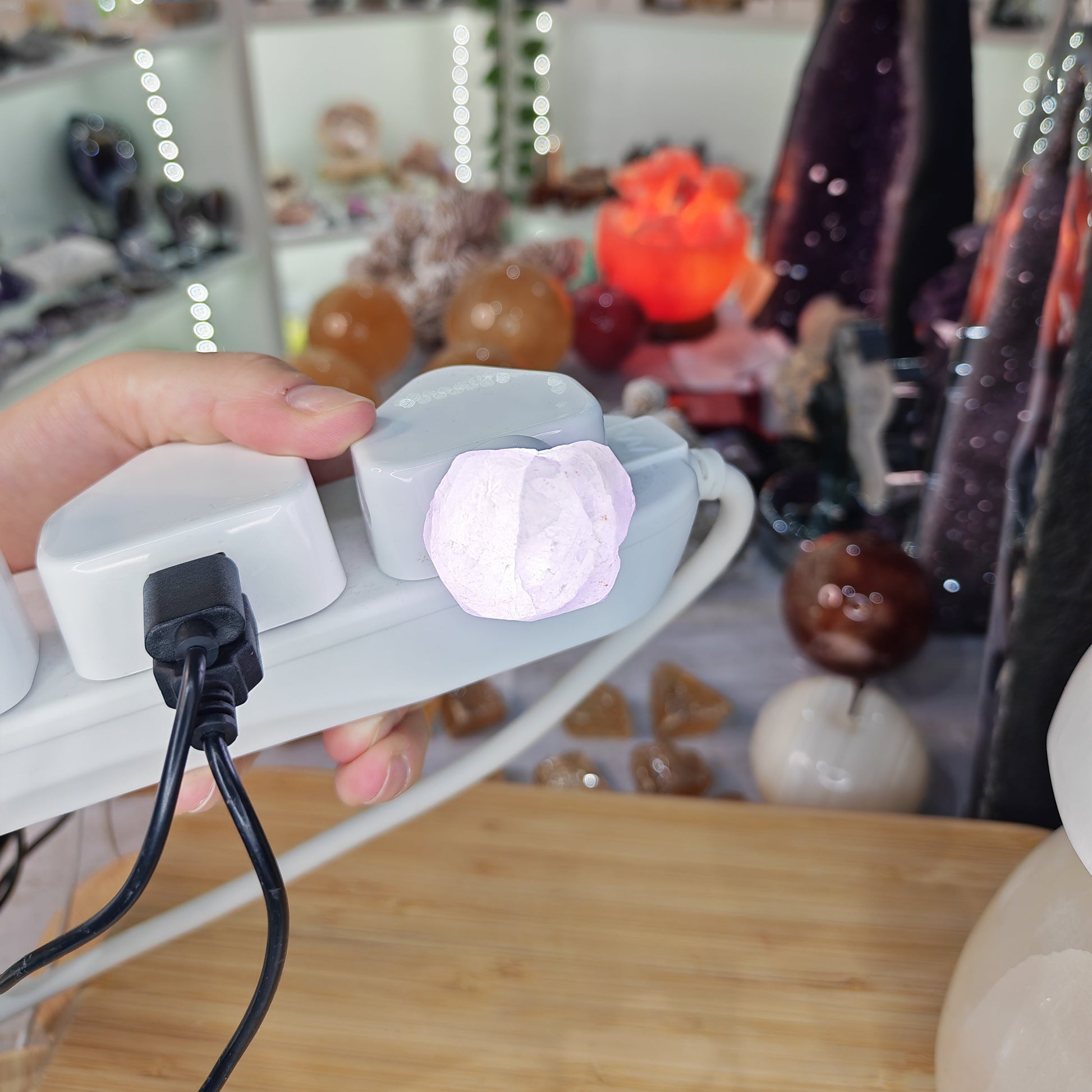 USB Amethyst Night Light