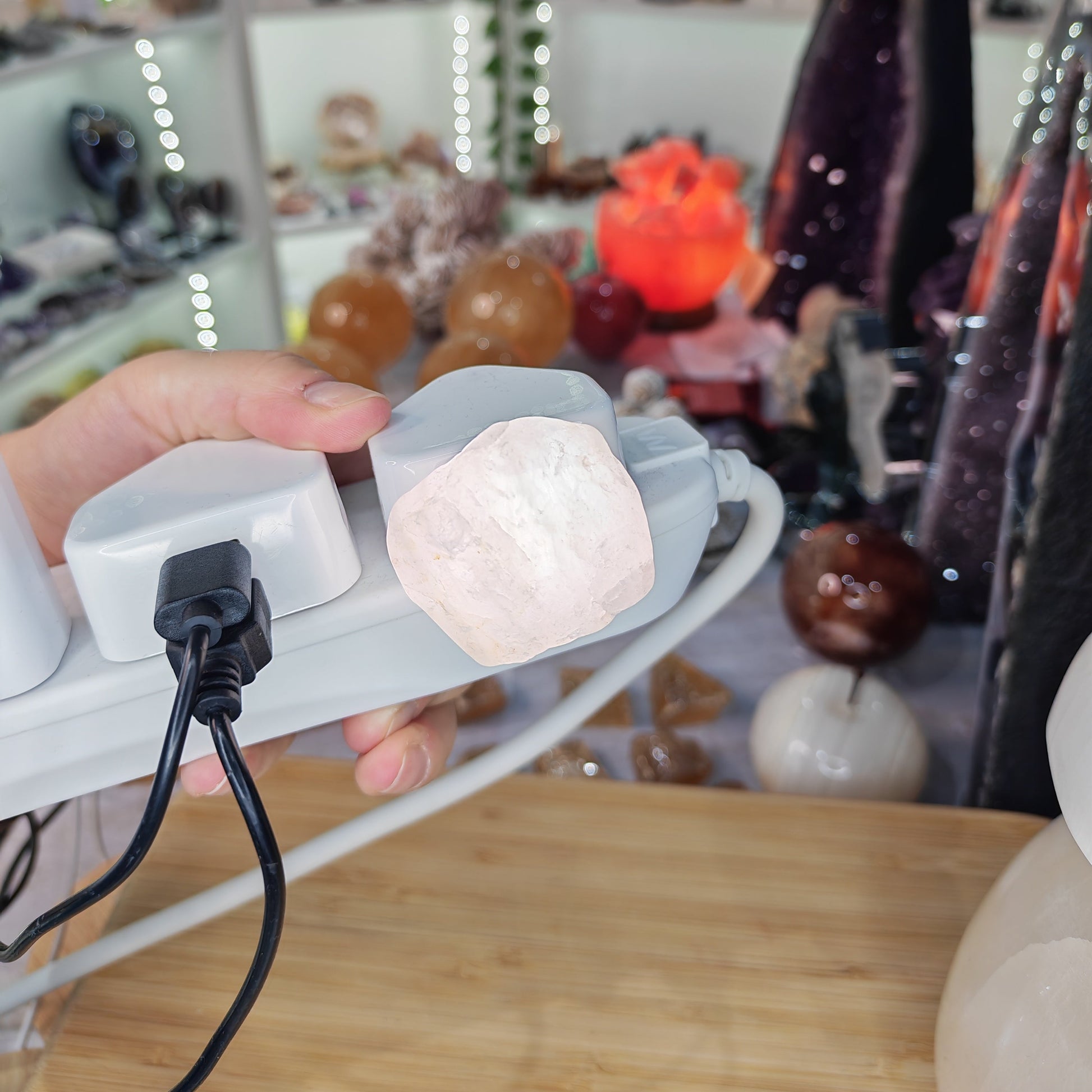 USB Rose Quartz Night Light