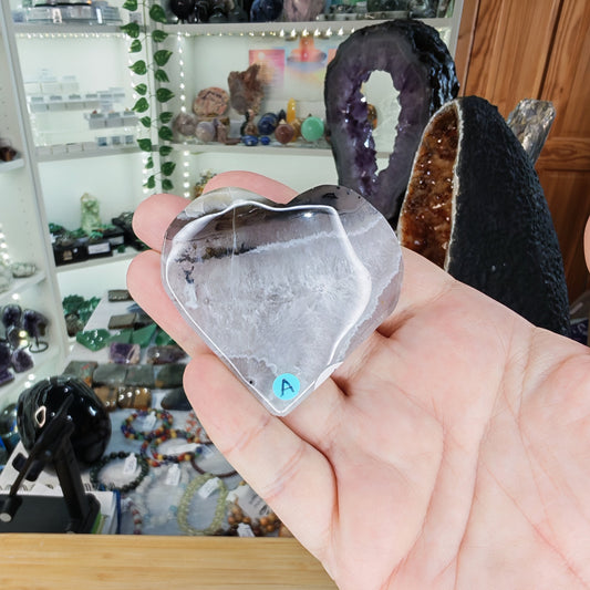 Volcano Agate Heart Option A