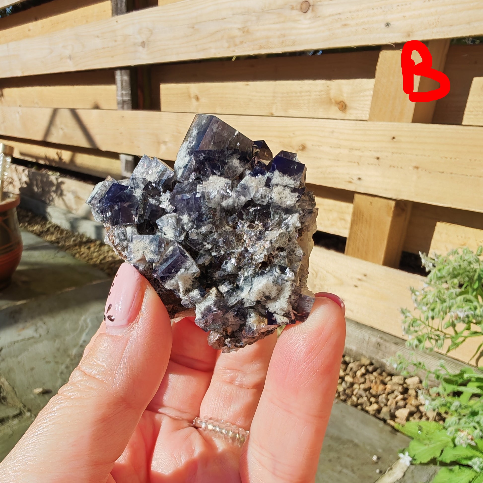 Yum Yum Pocket Fluorite from the UK