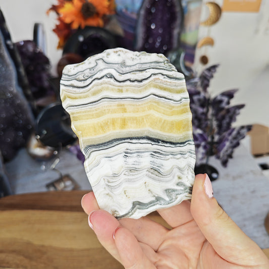 Zebra Calcite Slab