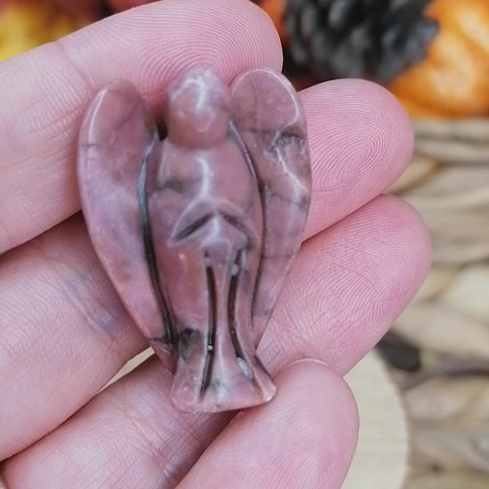 Pink Rhodonite Crystal Angel