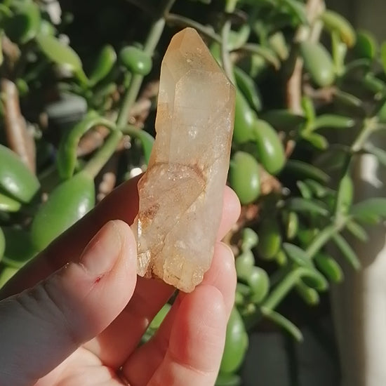 Natural citrine point option B