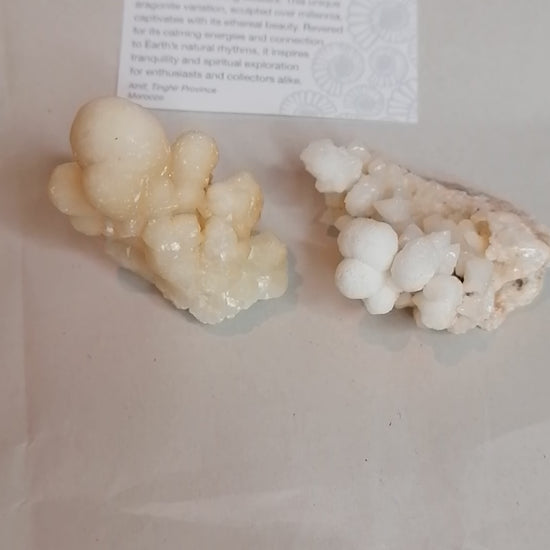 short video of the white cave aragonite from all sides