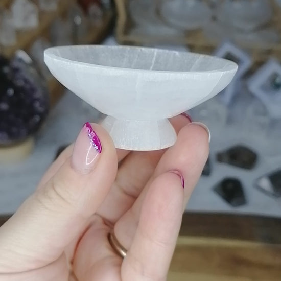 selenite crystal bowl