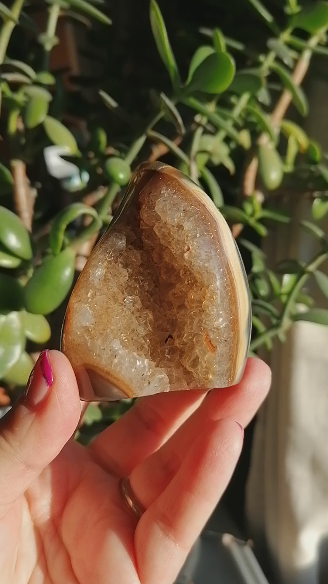 large agate amethyst quartz flame