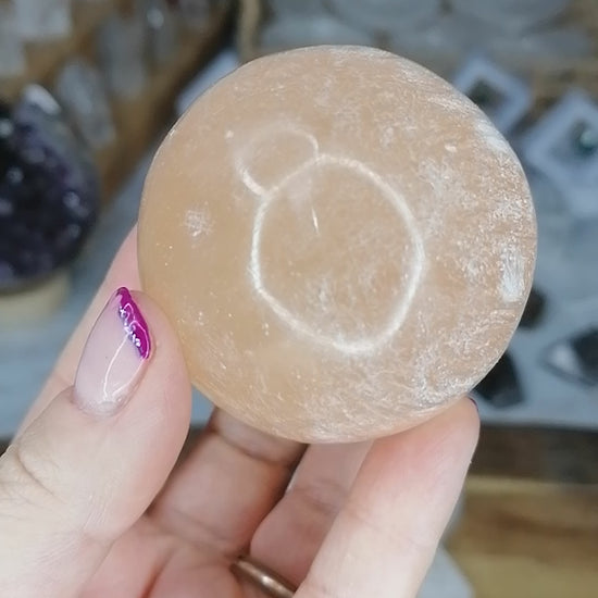 Orange Selenite Sphere