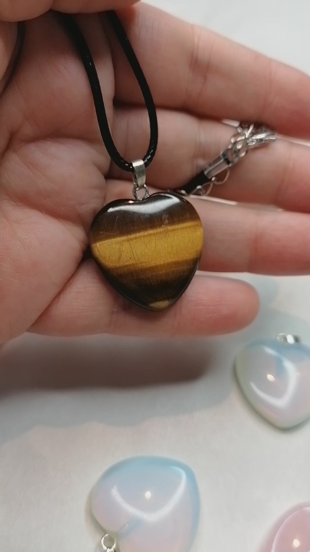 gold tigers eye crystal shimmering in the light