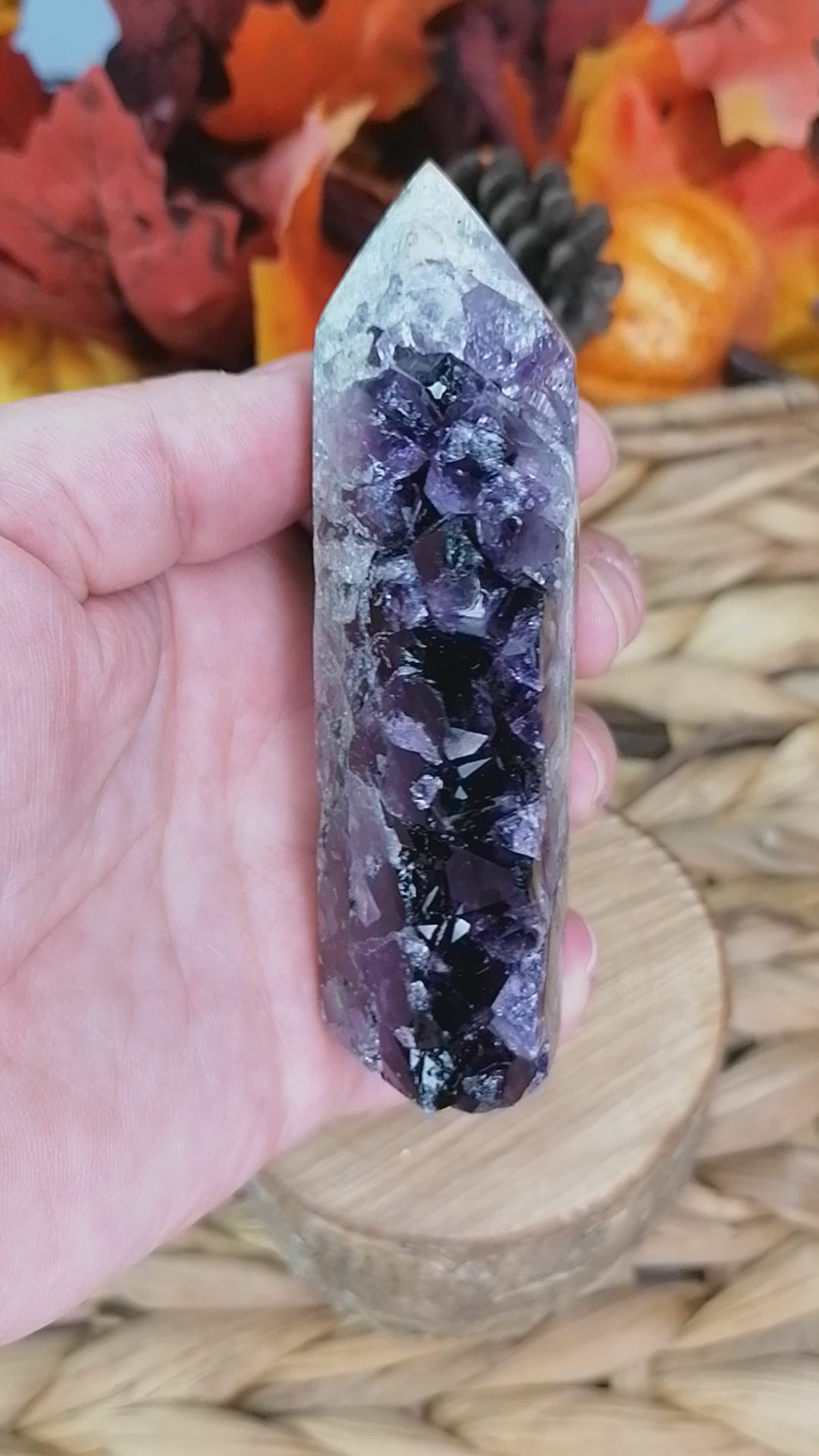 Amethyst Druzy Tower