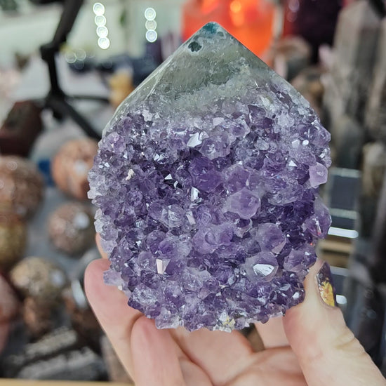 Druzy Amethyst Tower Option B