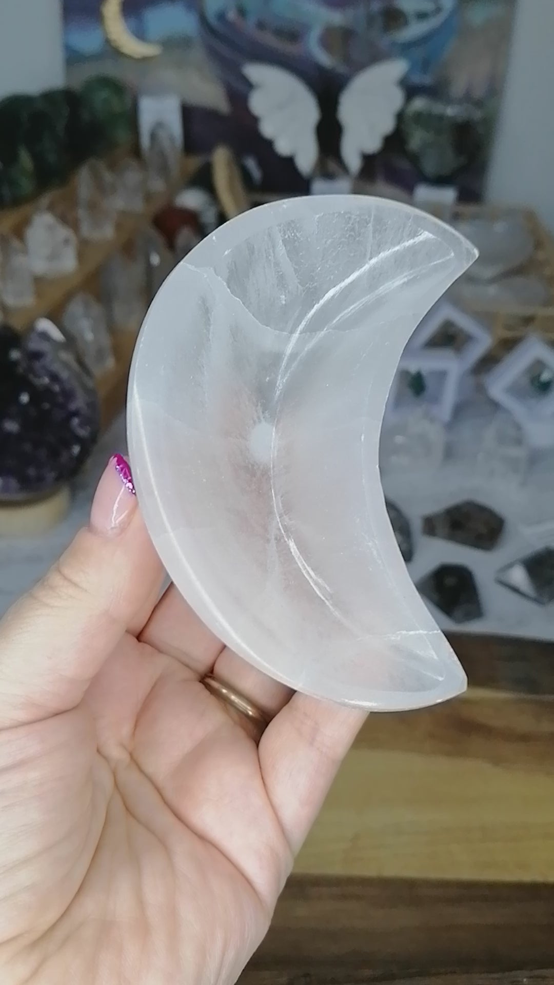 selenite crystal bowl