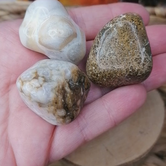 Spotted Agate Crystal Tumblestone