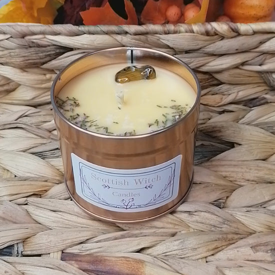 Spiced Orange Crystal Candle