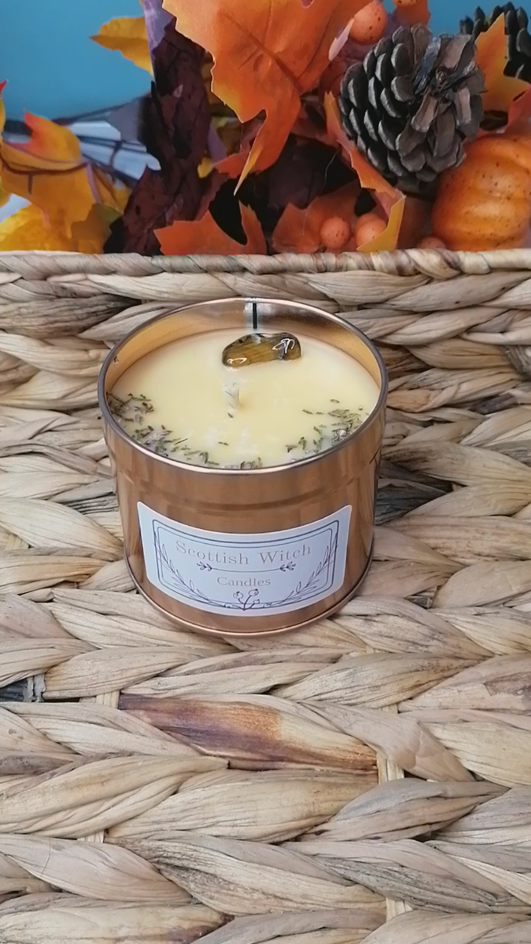 Spiced Orange Crystal Candle