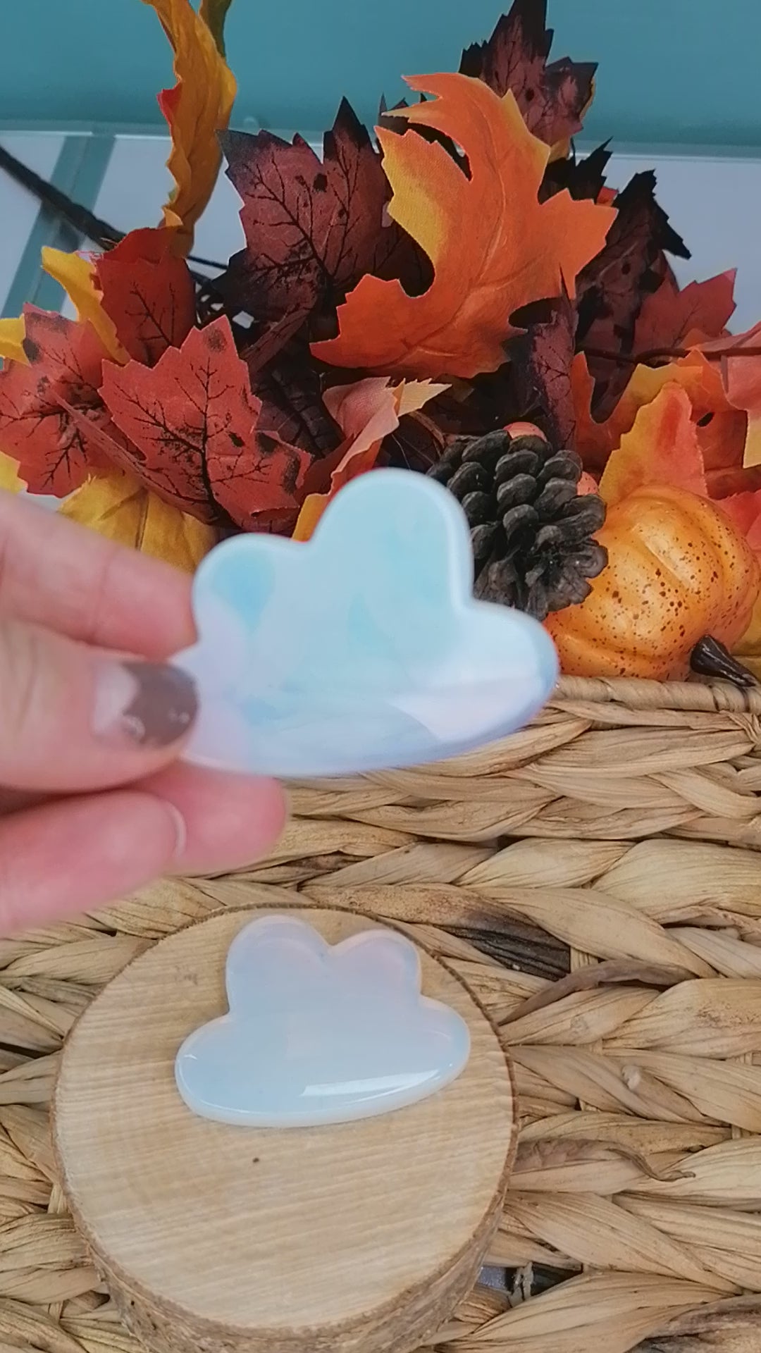 White Opalite Crystal Cloud (man-made)