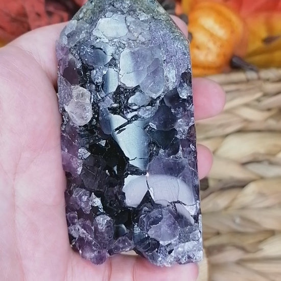 Amethyst Druzy Tower