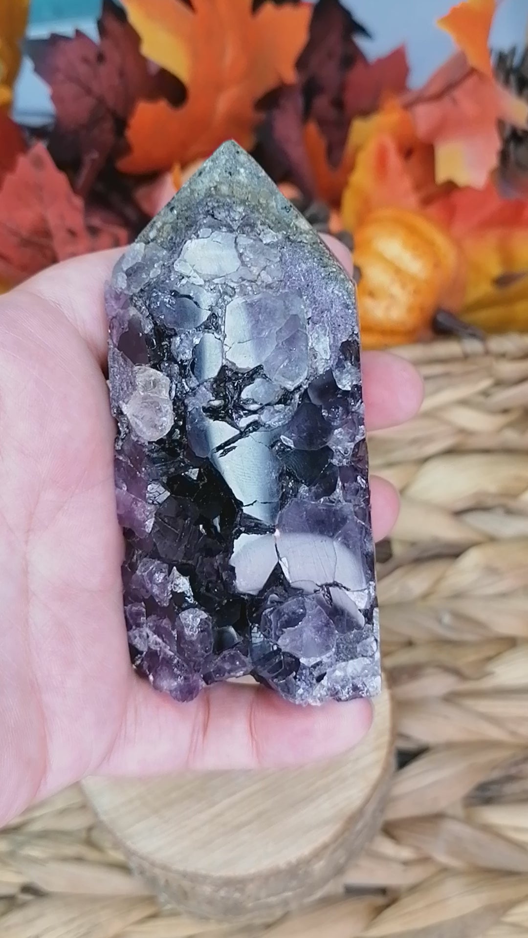 Amethyst Druzy Tower