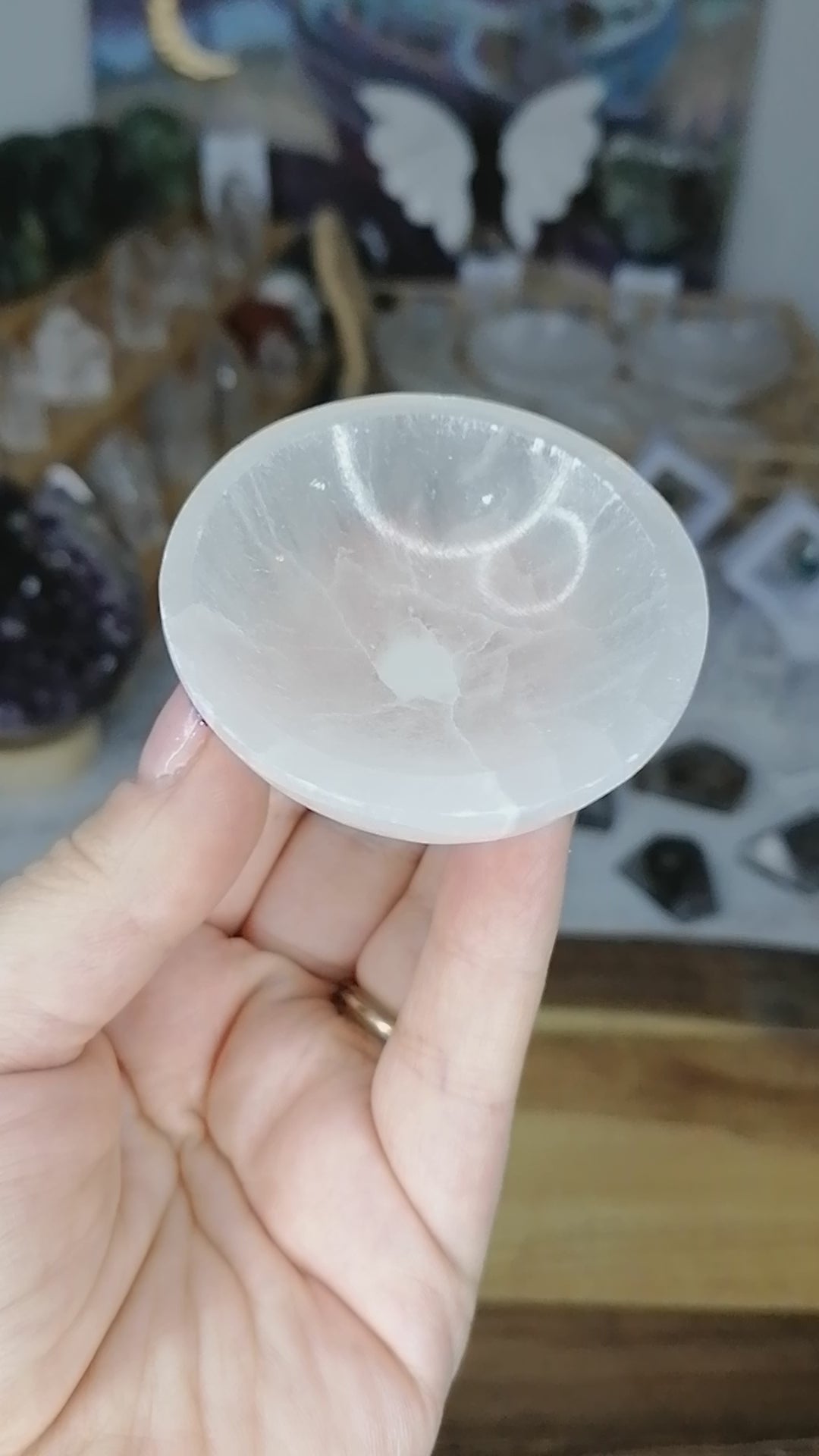 selenite crystal bowl