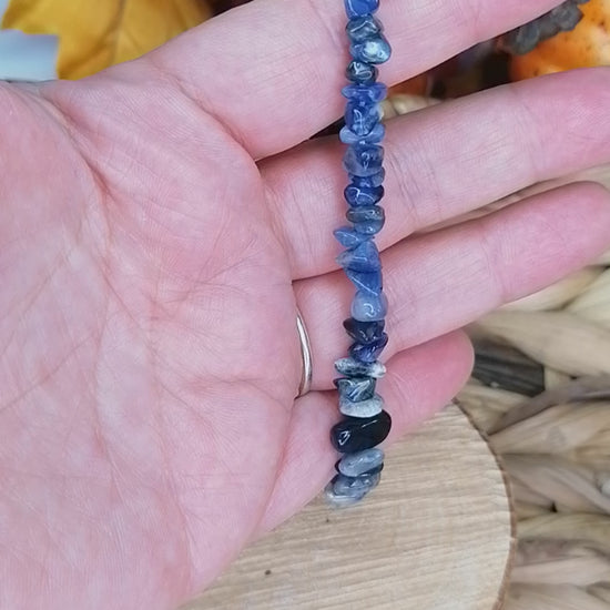 Sodalite Crystal Chip Bracelet