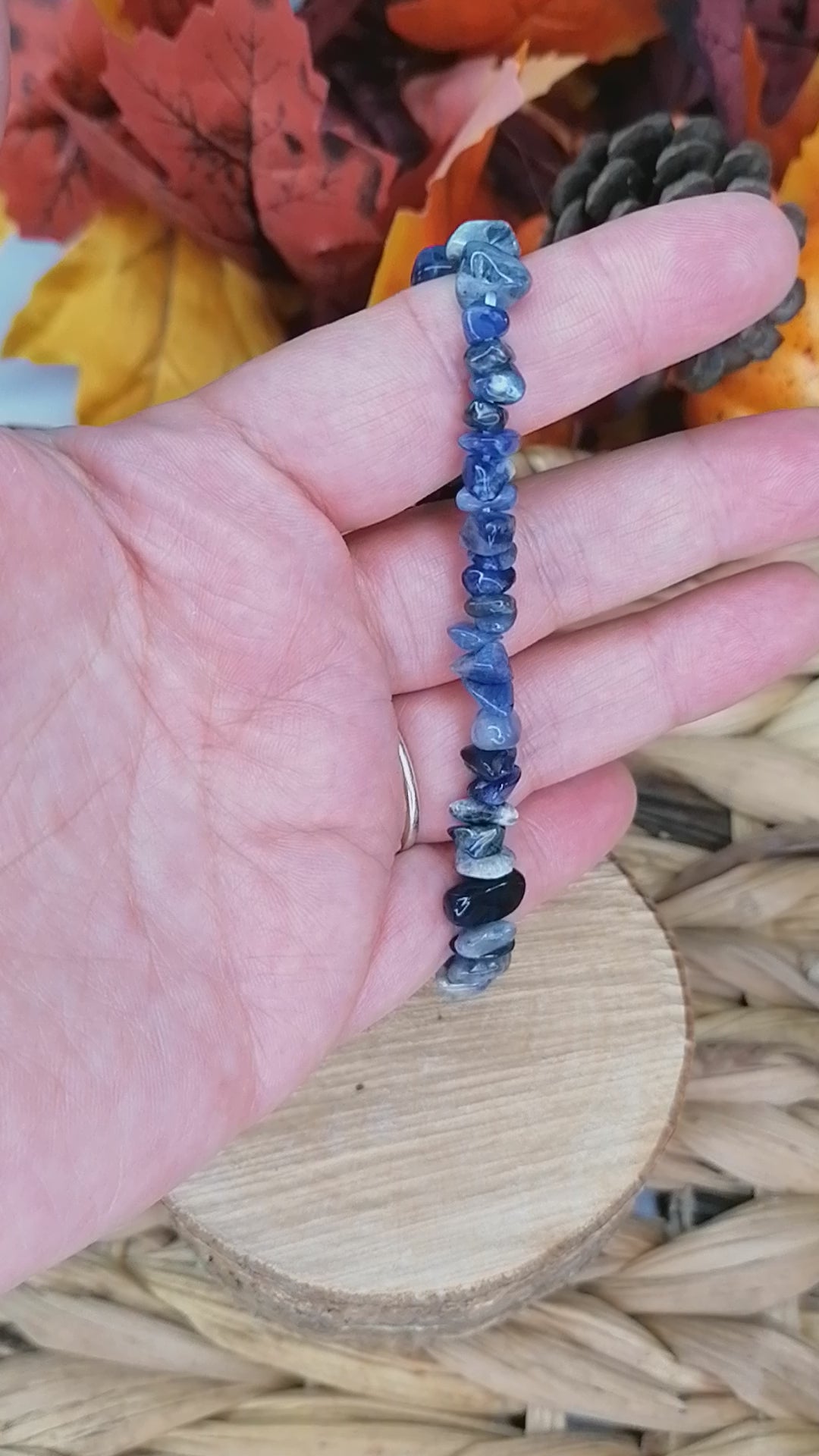 Sodalite Crystal Chip Bracelet