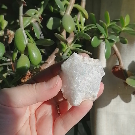 white aura quartz cluster