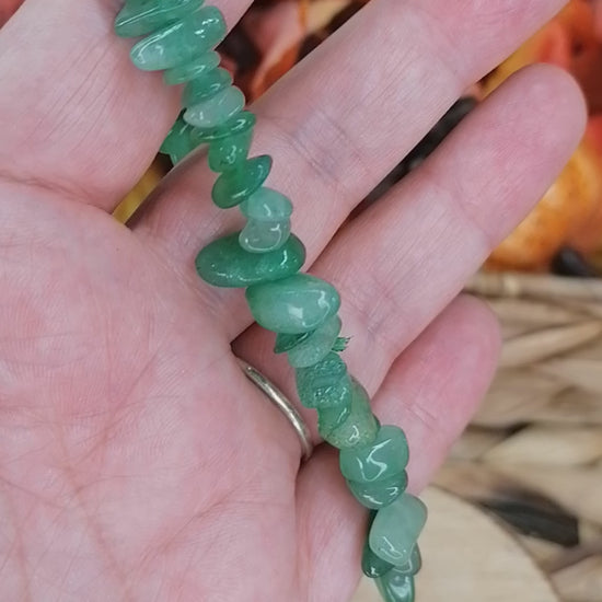 Green Aventurine Crystal Chip Bracelet