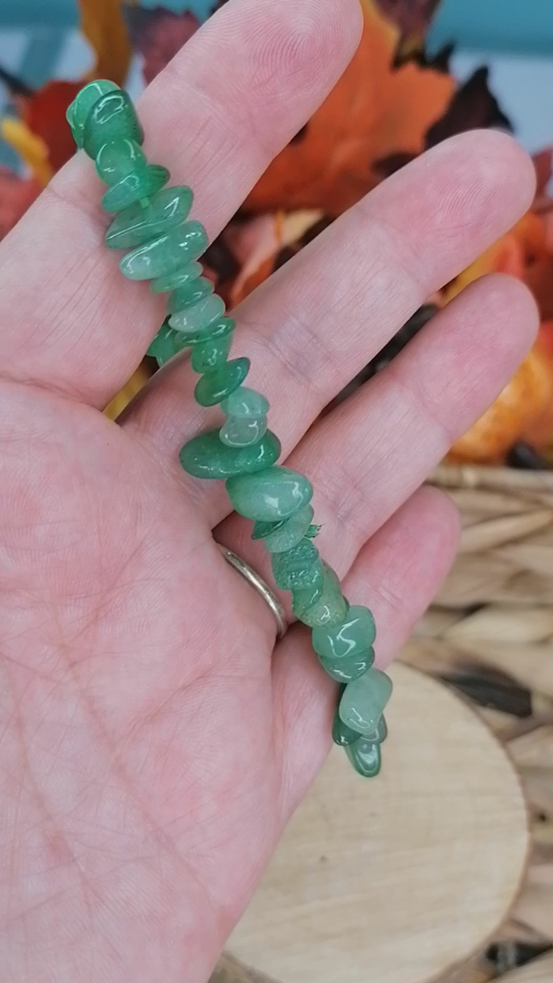 Green Aventurine Crystal Chip Bracelet