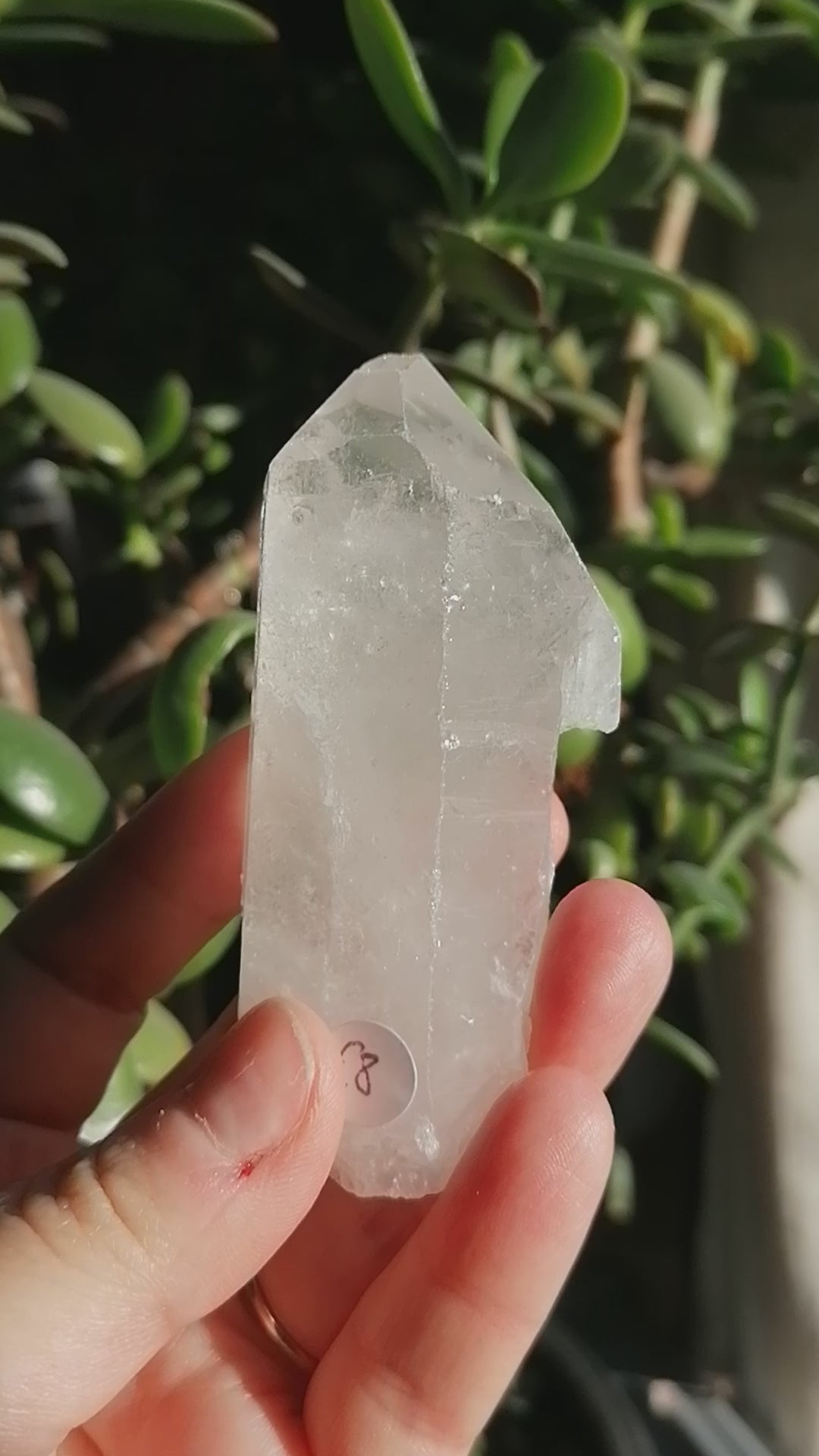 clear quartz point