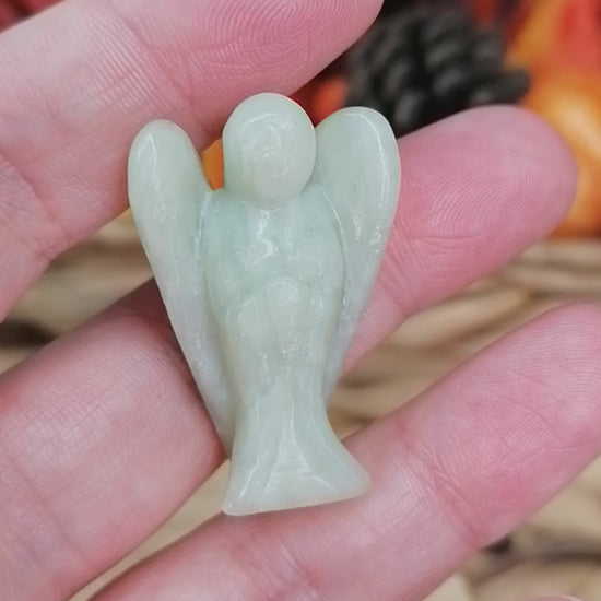 Green New Jade Crystal Angel