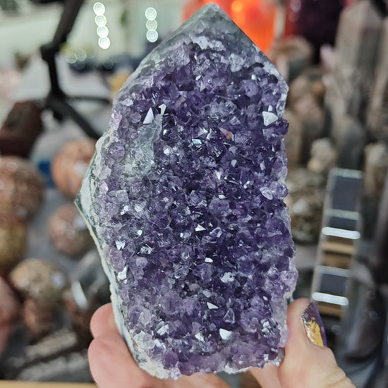 Druzy Amethyst Tower Option C