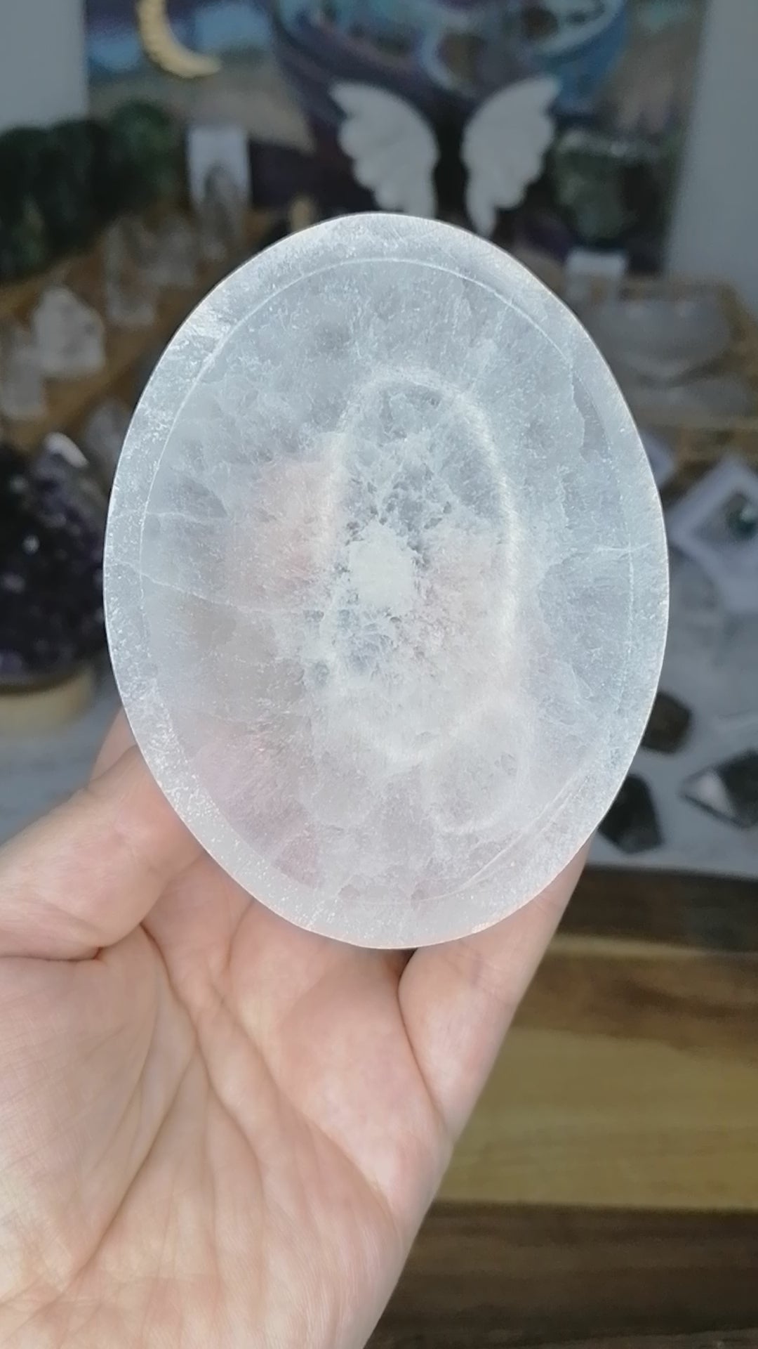 selenite crystal bowl