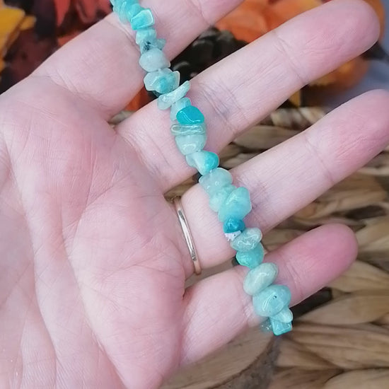 Amazonite Crystal Chip Bracelet