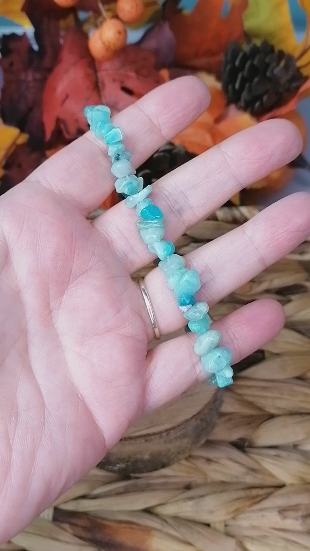 Amazonite Crystal Chip Bracelet