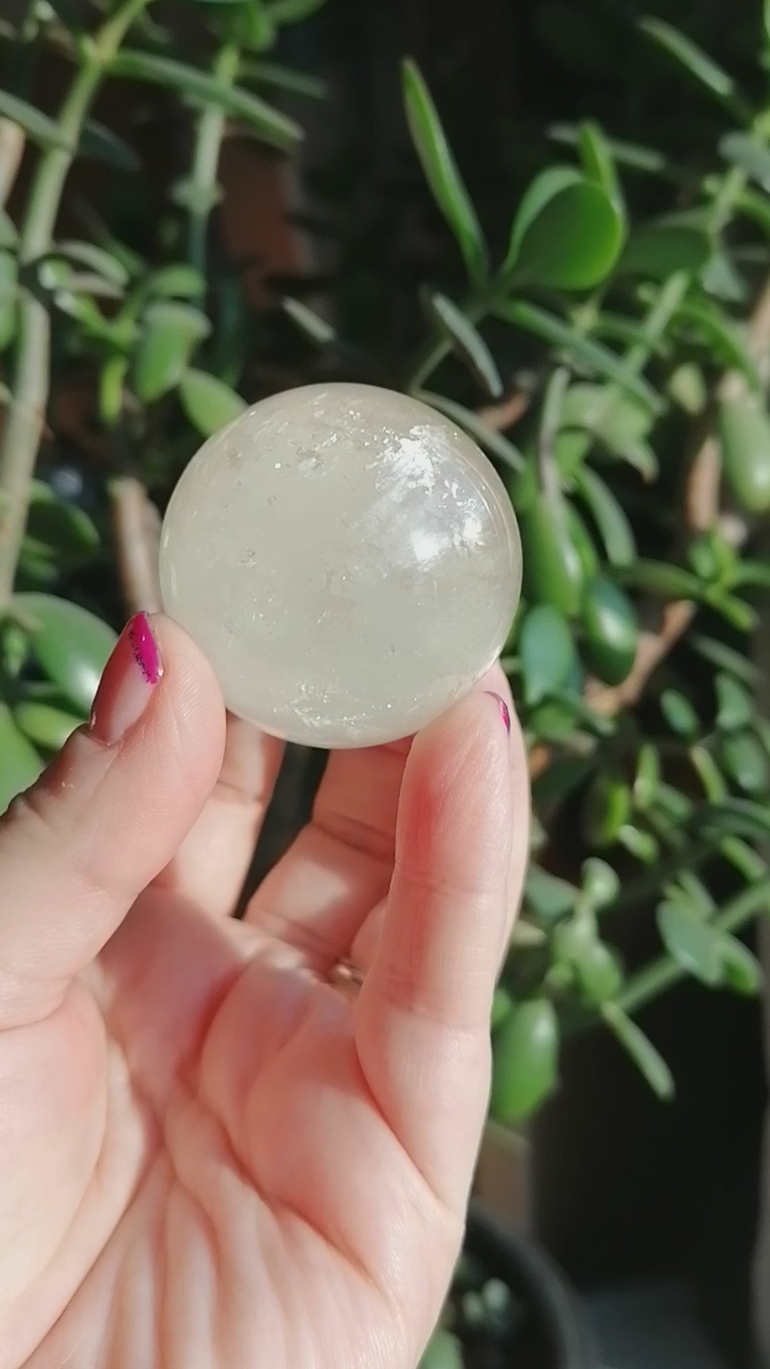 optical honey calcite sphere