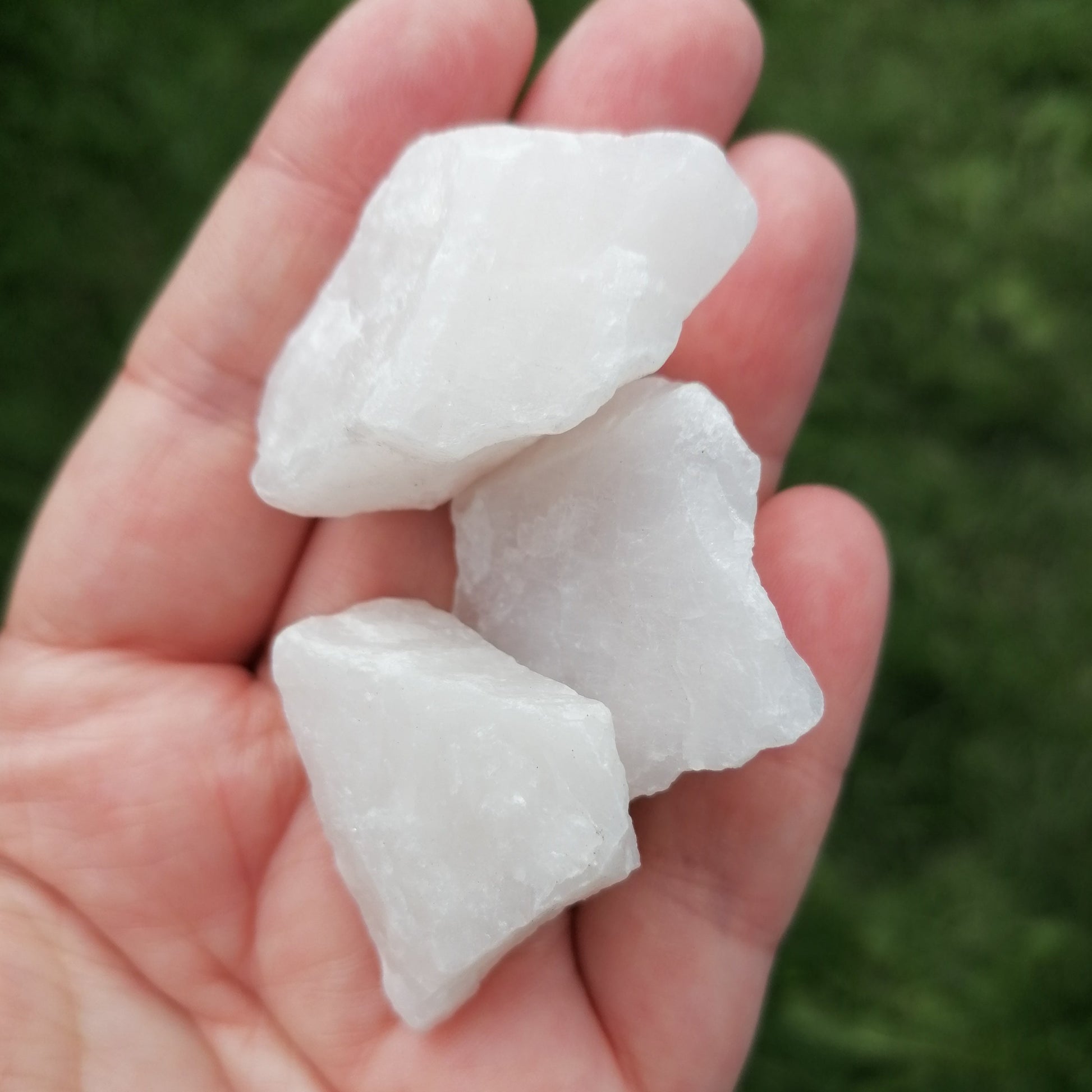 white quartz glow stone raw chunk